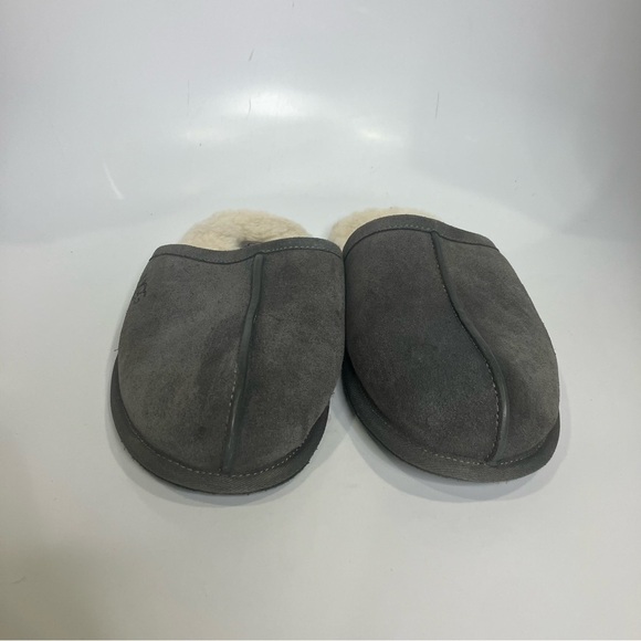 UGG Scuff casual slippers gray‎ white size men’s 10 - Picture 3 of 9